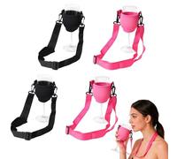 4 Pezzi Porta Calici da Collo Regolabile Porta Bicchieri Mani Libere | Sospesi con Cordino Elastico Custodia Bicchiere Design mani libere in Neoprene per Vino Birra Feste Degustazione Eventi