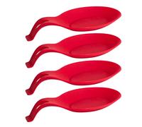 4 pezzi porta cucchiaio in silicone antiscivolo cucchiaio poggiapiedi