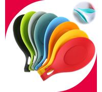 4 pezzi porta cucchiaio in silicone antiscivolo cucchiaio poggiapiedi