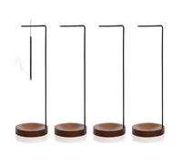 4 Pezzi Porta Incenso per Bastoncini Supporto per Bastoncini di Incenso Bruciatore di Incenso con Base in Legno Fatto a Mano Portabastoncini di Incenso per Yoga Meditazione Aromaterapia Ufficio