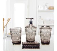 4 pezzi Porta spazzolino da denti Distributore di lozione portatile per il