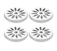 4 Pezzi Porta zampirone portatile in acciaio inox, Bobina Repellente con Copertura Porta Incenso, Porta Bobina Repellente per Casa Campeggio, Viaggi Anti zanzare (4 * 15cm)