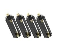 4 Pezzi Portabatterie Aaa a 3 Celle in ABS e Metallo | Compatto e Portatile, Integrazione Semplice, Nero, per Maker e Modifiche di Giocattoli, Cambio Rapido