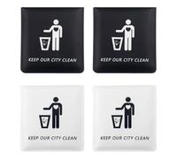 4 Pezzi Portacenere Portatile Portacenere da Borsetta per Attività all'aperto in Viaggio, Borsa, da Tasca, Porta Mozziconi, Posacenere da Borsetta