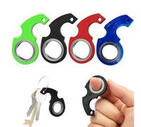 4 Pezzi Portachiavi A Rotazione per Le Dita, Giocattolo Girevole Ad Anello Portachiavi, Spinner Portachiavi Portatile per Esercizi Delle Dita, Adatto per Bambini E Adulti (Quattro Colori)