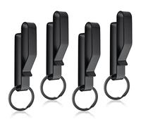 4 Pezzi Portachiavi Tattici e 8 Pezzi Portachiavi Acciaio Portachiavi Tattico Invisibile Portachiavi Clip Cintura per Poliziotti Vigili del Fuoco Uomini per Cinture Larghe da 3,8-5,7cm