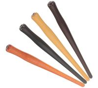 4 Pezzi Portapenna in Legno per Pennini da Disegno, Presa Stabile | Design Elegante, Superficie Liscia e Peso 42g, Studenti D'arte e Schizzi Stile Casuale