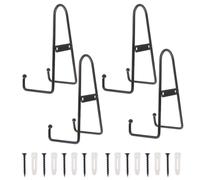 4 Pezzi Portatarghette In Metallo Multifunzione