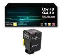 4 pezzi Premium XC4140 4150 set di cartucce di inchiostro con chip compatibile con cartucce di toner laser per stampante laser Lexmark XC4140 XC4150 XC4143 può aggiungere inchiostro,Black-1Pack