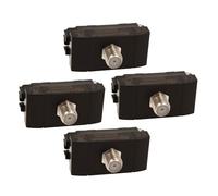 4 Pezzi Presa TV SAT Satellitare, Compatibile Con Bticino Living Light, Colore Nero