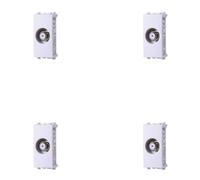 4 Pezzi Presa TV SAT Satellitare, Compatibile Con Vimar Arke, Colore Bianco