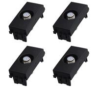 4 Pezzi Presa TV SAT Satellitare, Compatibile Con Vimar Arke, Colore Nero
