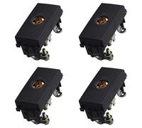 4 Pezzi Presa TV Terminale Femmina, Compatibile Con Vimar Arke, Colore Nero