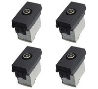 4 Pezzi Presa TV Terminale Maschio, Compatibile Con Vimar Arke, Colore Nero
