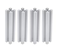 4 Pezzi Profilo in Alluminio T Slot 2020 Argento | Profili Alluminio Strutturali, Profilo di Estrusione in Alluminio Anodizzato, per Banchi Lavoro e Stampanti 3d