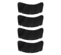 4 Pezzi Protettiva Nera per Casco da Saldatore, 39,5x20,5x0,2cm | PVC e Alluminio, Bordo Rinforzato, Sostituzione Facile, per Saldatura e Molatura su Maschera