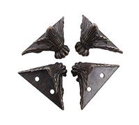 4 pezzi protezione d'angolo in ottone antico, piedini per mobili in lega di zinco, decorativi per arredamento casa