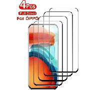 4 pezzi Protezione schermo in vetro temperato a copertura totale senza cornice per OPPO e Nothing Phone, in vetro di alluminio ultra chiaro e resistente, con bordo ultra sottile, pellicola protettiva