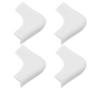 4 Pezzi Protezioni Angolari in Silicone, Colore Bianco | Assorbono Urti e Proteggono Tavolo e Stufa, Design Elegante, Facile Manutenzione, Resistente All'usura