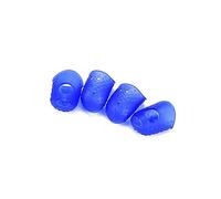 4 Pezzi Protezioni per Dita Chitarra in Silicone M Blu Marino | Vestibilità Aderente e Riutilizzabile, per Lezioni e Fingerstyle, Accessori per Principianti, Quattro Pezzi
