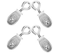 4 pezzi pulegge per funi metalliche per gru piccola puleggia di sollevamento