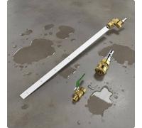 4 Pezzi Pulitore Radiatore Collegamento Rapido Asta Spruzzo Acqua Acciaio Inox