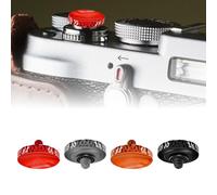 4 Pezzi Pulsante di Scatto per Fotocamera in Rame Puro, Pulsante Rilascio Otturatore Concavo, per Fujifilm X100VI, X-T30, X-T20, X-T10, X-T5, X-T4, X-T3, X-PRO, Leica M1-M9, Canon F-1, AE-1