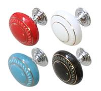 4 Pezzi Pulsante Rotondo per Cassetta Wc in Ceramica e Metallo | Montaggio Semplice, Aiuta la Pressione del Pulsante, Finitura Fine e Colore Delicato, per Bagno e Hotel