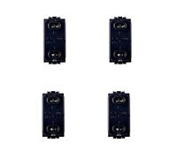 4 Pezzi Pulsante Tirante Con Corda, Compatibile Con Vimar Arke, Colore Nero