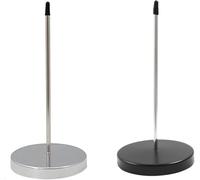4 Pezzi Punta-Note In Metallo Porta Memo per Fatture, Fattura Ago con Supporto Rotondo Base, Picche Ticket di Cassa, Riceipt Spike per Ristorante Cucina Ufficio Hotel, 2 x Argento 2 x Nero