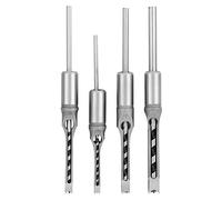 4 Pezzi Punte Trapano per Fori Quadrati 1/4 5/16 3/8 1/2 Set di Scalpelli per Mortasatura per Legno Utensili Manuali per Perforazione del Legno, Seghe a Tazza per Lavorazione