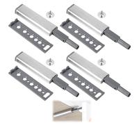 4 Pezzi Push Pull per Ante Jiayi Apertura a Pressione Ante Chiusura Magnetico Pressione Home Push to Open Custodia in Alluminio Chiusura Push Pull Ante per Ante di Armadietti, Cassetti e Mobili