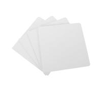 4 Pezzi Quaderno da Disegno Bianco Rigido, Pagine Spesse, Formato Piccolo | Cartoncino e Carta, Angoli Arrotondati, Design Semplice, per Pennarelli, Pittura, Scuola e Casa
