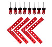 4 pezzi quadrati di posizionamento in lega di alluminio da 90 gradi clip ad angolo retto morsetto angolare tipo L strumento di serraggio per falegname per la lavorazione del legno