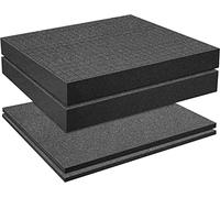4 pezzi quadrati in schiuma, inserto in schiuma, raccogli e strappa la schiuma, in schiuma precube, per scatole da gioco da tavolo (2 pezzi 400x300x50 mm/2 pezzi 400x300x10 mm)