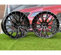 4 Pezzi R18 5x112 Haxer HX042 Cerchi 8J Neri + Frontale Tinted