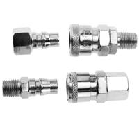 4 pezzi raccordi tubo aria 1/4" BSP attacco rapido e baionetta