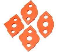 4 Pezzi Raggio Jig Router Templates, ABS Sagoma per Arco ad Angolo Tondo, Radius Quick Jig per la Lavorazione del Legno, Angoli Arrotondati Bit R5 R10 R15 R20 R25 R30 R35 R40