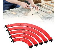 4 Pezzi Raggio Jig Router Templates, Raggio Jig Router Templates, Ausiliario Per Taglio Ad Arco Per Tavola Di Legno In Lega Di Alluminio, Strumento Di Posizionamento Del Bordo Dell'arco