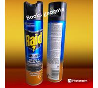 4 Pezzi Raid Spray Fiori d'arancio Mosche e Zanzare Insetticida Azione Rapida