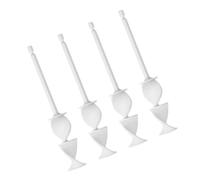 4 pezzi resistenti all'usura vernice agitazione asta esagonale stinchi resine epossidiche miscelatori eliche trapano accessori utensili elettrici miscelatori epossidici