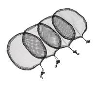 4 Pezzi Rete per Chioma per Parrucca Nera, Morbida e Traspirante | Lace, Plastico e Nailon, Facile da Lavare, per Chignon e Code Raccolte, Scenografie All'aperto