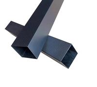 4 pezzi rettangolo 3K tubo quadrato in fibra di carbonio pieno superficie lucida tubo ad alta resistenza lunghezza 500 mm diametro esterno 10 mm 15 mm 20 mm 22 mm 25 mm 30 mm(4pcs 10x10x8mm)