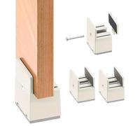 4 pezzi rialzi per mobili da 5 cm, rialzo regolabile per tavolo per larghezza 10-37mm quadrata, rialzi per mobili quadrati, rialzo per sedia con morsetto a vite, rialzo letto, rialzo per mobili