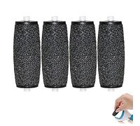 4 Pezzi Ricariche per testine a rullo di ricambio Velvet Smooth Pedi, Extra Esfoliante, 3 tipi di rugosità
