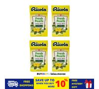 4 pezzi Ricola erbe senza zucchero perle fresche limone menta rinfresco gommo...