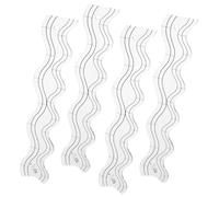 4 Pezzi Righello Sagoma Ondulata in Acrilico Trasparente | Guida per Macchina da Cucire Domestica, Tracciatura Uniforme, Segni Resistenti, per Tessuti e Bordi