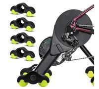 4 pezzi Rocker Plate Feet, Cycling Snap Rocker Feet Adattatori per interni, con 8 palline da tennis, per allenamento a rulli Wahoo Kickr Core