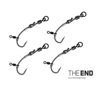 4 Pezzi Ronnie Rig Gr. 4-8 Spinner Rig 360° Boilie Pop Up Curve Shank Delphin