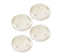 4 pezzi rotondi candela vassoi in chic vassoio di candeliere